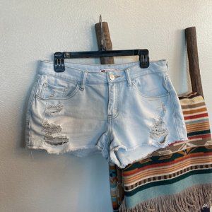 SO Denim Shorts - Size 11/30W - Lightwash Denim